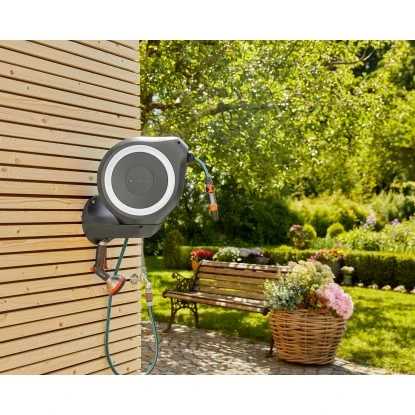 Gardena Wand-Schlauchbox RollUp M Weiß 20 M 8 Gardena Wand-Schlauchbox RollUp M Weiß 20 M – Bild 6