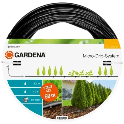 Gardena Micro-Drip-System Start Set Pflanzenreihen L 50 M 3 Gardena Micro-Drip-System Start Set Pflanzenreihen L 50 M